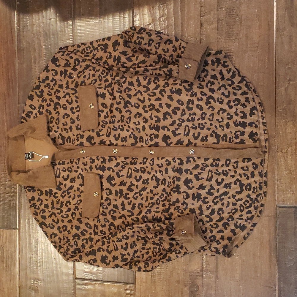 Leopard Print Shirt XL